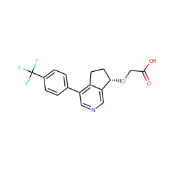 O=C(O)CO[C@H]1CCc2c(-c3ccc(C(F)(F)F)cc3)cncc21 ZINC000205709494