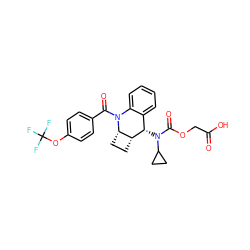 O=C(O)COC(=O)N(C1CC1)[C@H]1c2ccccc2N(C(=O)c2ccc(OC(F)(F)F)cc2)[C@H]2CC[C@H]21 ZINC000145490860