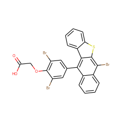 O=C(O)COc1c(Br)cc(-c2c3ccccc3c(Br)c3sc4ccccc4c23)cc1Br ZINC000026945850