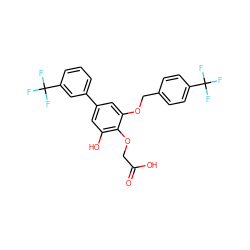 O=C(O)COc1c(O)cc(-c2cccc(C(F)(F)F)c2)cc1OCc1ccc(C(F)(F)F)cc1 ZINC000028825959