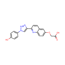 O=C(O)COc1ccc2nc(-c3cn(-c4ccc(O)cc4)nn3)ccc2c1 ZINC001772571304