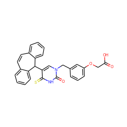 O=C(O)COc1cccc(Cn2cc(C3c4ccccc4C=Cc4ccccc43)c(=S)[nH]c2=O)c1 ZINC000142442402