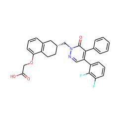 O=C(O)COc1cccc2c1CC[C@@H](Cn1ncc(-c3cccc(F)c3F)c(-c3ccccc3)c1=O)C2 ZINC000299855042