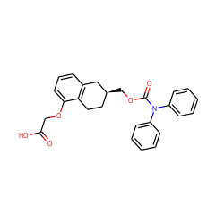 O=C(O)COc1cccc2c1CC[C@H](COC(=O)N(c1ccccc1)c1ccccc1)C2 ZINC000028524863