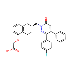 O=C(O)COc1cccc2c1CC[C@H](Cn1nc(-c3ccc(F)cc3)c(-c3ccccc3)cc1=O)C2 ZINC000299856121