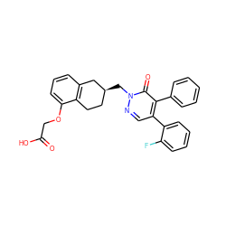 O=C(O)COc1cccc2c1CC[C@H](Cn1ncc(-c3ccccc3F)c(-c3ccccc3)c1=O)C2 ZINC000299856182