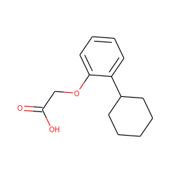 O=C(O)COc1ccccc1C1CCCCC1 ZINC000001597753