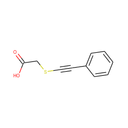 O=C(O)CSC#Cc1ccccc1 ZINC000027323255