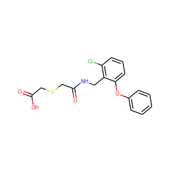 O=C(O)CSCC(=O)NCc1c(Cl)cccc1Oc1ccccc1 ZINC000004324959