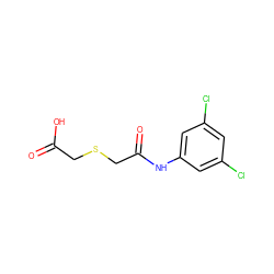 O=C(O)CSCC(=O)Nc1cc(Cl)cc(Cl)c1 ZINC000000100791