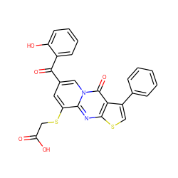 O=C(O)CSc1cc(C(=O)c2ccccc2O)cn2c(=O)c3c(-c4ccccc4)csc3nc12 ZINC000003426103