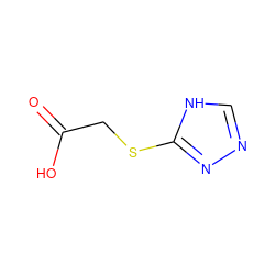 O=C(O)CSc1nnc[nH]1 ZINC000006551504