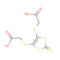 O=C(O)CSc1sc(=S)sc1SCC(=O)O ZINC000003051869