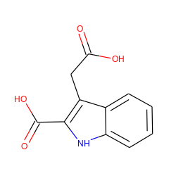 O=C(O)Cc1c(C(=O)O)[nH]c2ccccc12 ZINC000000034354