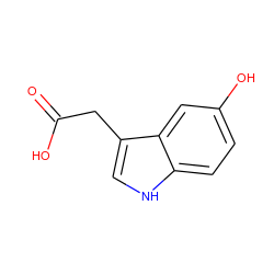 O=C(O)Cc1c[nH]c2ccc(O)cc12 ZINC000000185722