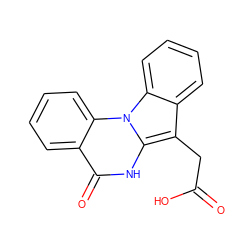 O=C(O)Cc1c2ccccc2n2c1[nH]c(=O)c1ccccc12 ZINC000002047511