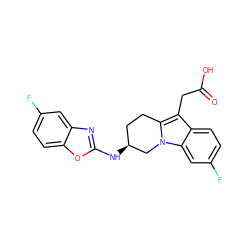 O=C(O)Cc1c2n(c3cc(F)ccc13)C[C@@H](Nc1nc3cc(F)ccc3o1)CC2 ZINC000203538929