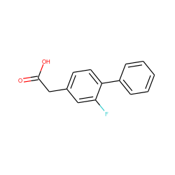 O=C(O)Cc1ccc(-c2ccccc2)c(F)c1 ZINC000022059388