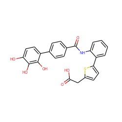 O=C(O)Cc1ccc(-c2ccccc2NC(=O)c2ccc(-c3ccc(O)c(O)c3O)cc2)s1 ZINC000036242756