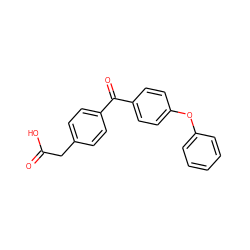 O=C(O)Cc1ccc(C(=O)c2ccc(Oc3ccccc3)cc2)cc1 ZINC000013679789