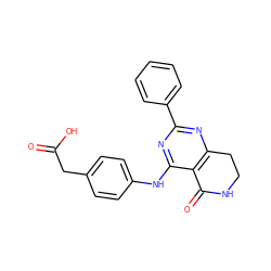 O=C(O)Cc1ccc(Nc2nc(-c3ccccc3)nc3c2C(=O)NCC3)cc1 ZINC000096938253