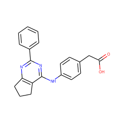 O=C(O)Cc1ccc(Nc2nc(-c3ccccc3)nc3c2CCC3)cc1 ZINC000096923882