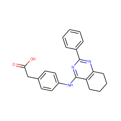 O=C(O)Cc1ccc(Nc2nc(-c3ccccc3)nc3c2CCCC3)cc1 ZINC000096923883