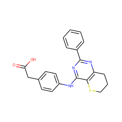 O=C(O)Cc1ccc(Nc2nc(-c3ccccc3)nc3c2SCCC3)cc1 ZINC000096923889