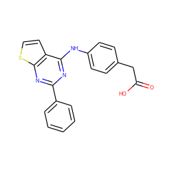 O=C(O)Cc1ccc(Nc2nc(-c3ccccc3)nc3sccc23)cc1 ZINC000096923888