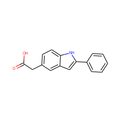 O=C(O)Cc1ccc2[nH]c(-c3ccccc3)cc2c1 ZINC000027074262