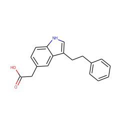 O=C(O)Cc1ccc2[nH]cc(CCc3ccccc3)c2c1 ZINC000027074257