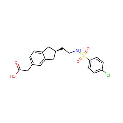 O=C(O)Cc1ccc2c(c1)C[C@H](CCNS(=O)(=O)c1ccc(Cl)cc1)C2 ZINC000027407428