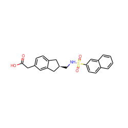 O=C(O)Cc1ccc2c(c1)C[C@H](CNS(=O)(=O)c1ccc3ccccc3c1)C2 ZINC000027329303