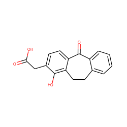 O=C(O)Cc1ccc2c(c1O)CCc1ccccc1C2=O ZINC000026393093