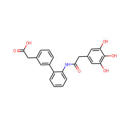 O=C(O)Cc1cccc(-c2ccccc2NC(=O)Cc2cc(O)c(O)c(O)c2)c1 ZINC000035274440