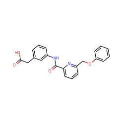 O=C(O)Cc1cccc(NC(=O)c2cccc(COc3ccccc3)n2)c1 ZINC000028461384