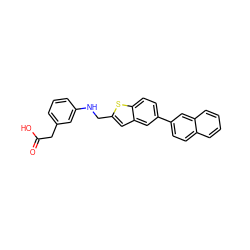 O=C(O)Cc1cccc(NCc2cc3cc(-c4ccc5ccccc5c4)ccc3s2)c1 ZINC001772639359