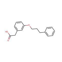 O=C(O)Cc1cccc(OCCCc2ccccc2)c1 ZINC000028472591