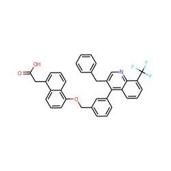 O=C(O)Cc1cccc2c(OCc3cccc(-c4c(Cc5ccccc5)cnc5c(C(F)(F)F)cccc45)c3)cccc12 ZINC000028978883