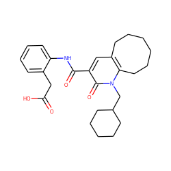 O=C(O)Cc1ccccc1NC(=O)c1cc2c(n(CC3CCCCC3)c1=O)CCCCCC2 ZINC000084604273