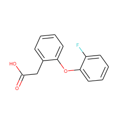 O=C(O)Cc1ccccc1Oc1ccccc1F ZINC000028767088