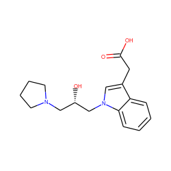 O=C(O)Cc1cn(C[C@@H](O)CN2CCCC2)c2ccccc12 ZINC000299869715