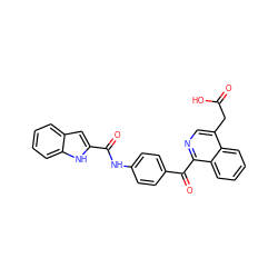 O=C(O)Cc1cnc(C(=O)c2ccc(NC(=O)c3cc4ccccc4[nH]3)cc2)c2ccccc12 ZINC000084635566