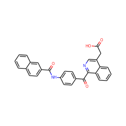 O=C(O)Cc1cnc(C(=O)c2ccc(NC(=O)c3ccc4ccccc4c3)cc2)c2ccccc12 ZINC000084635564