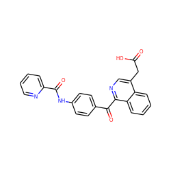 O=C(O)Cc1cnc(C(=O)c2ccc(NC(=O)c3ccccn3)cc2)c2ccccc12 ZINC000103256289