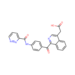 O=C(O)Cc1cnc(C(=O)c2ccc(NC(=O)c3cccnn3)cc2)c2ccccc12 ZINC000103256291