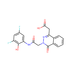 O=C(O)Cc1nn(CC(=O)Nc2cc(F)cc(F)c2O)c(=O)c2ccccc12 ZINC000013449102