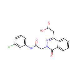 O=C(O)Cc1nn(CC(=O)Nc2cccc(Cl)c2)c(=O)c2ccccc12 ZINC000003796814