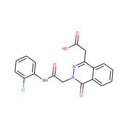 O=C(O)Cc1nn(CC(=O)Nc2ccccc2Cl)c(=O)c2ccccc12 ZINC000000599191