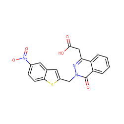 O=C(O)Cc1nn(Cc2cc3cc([N+](=O)[O-])ccc3s2)c(=O)c2ccccc12 ZINC000013448996